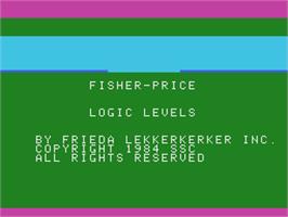Title screen of Logic Levels on the Coleco Vision.
