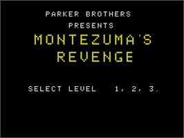 Title screen of Montezuma's Revenge on the Coleco Vision.