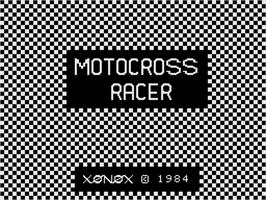 Title screen of Motocross Racer on the Coleco Vision.