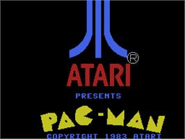 Title screen of Pac-Man on the Coleco Vision.