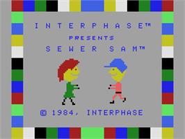 Title screen of Sewer Sam on the Coleco Vision.