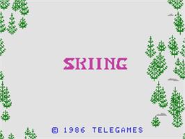 Title screen of Skiing on the Coleco Vision.