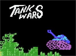 Title screen of Tank Wars on the Coleco Vision.