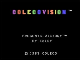 Title screen of Victory on the Coleco Vision.