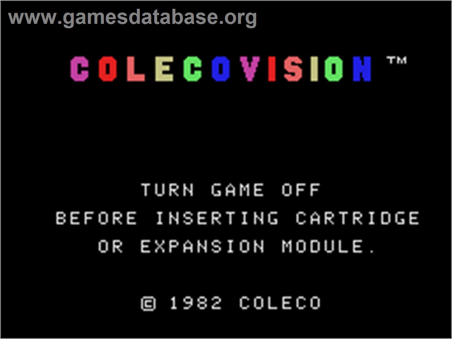 ColecoVision Monitor Test - Coleco Vision - Artwork - Title Screen