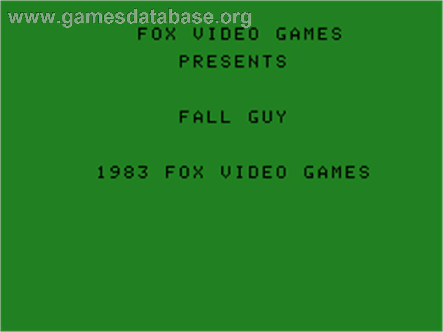 Fall Guy - Coleco Vision - Artwork - Title Screen
