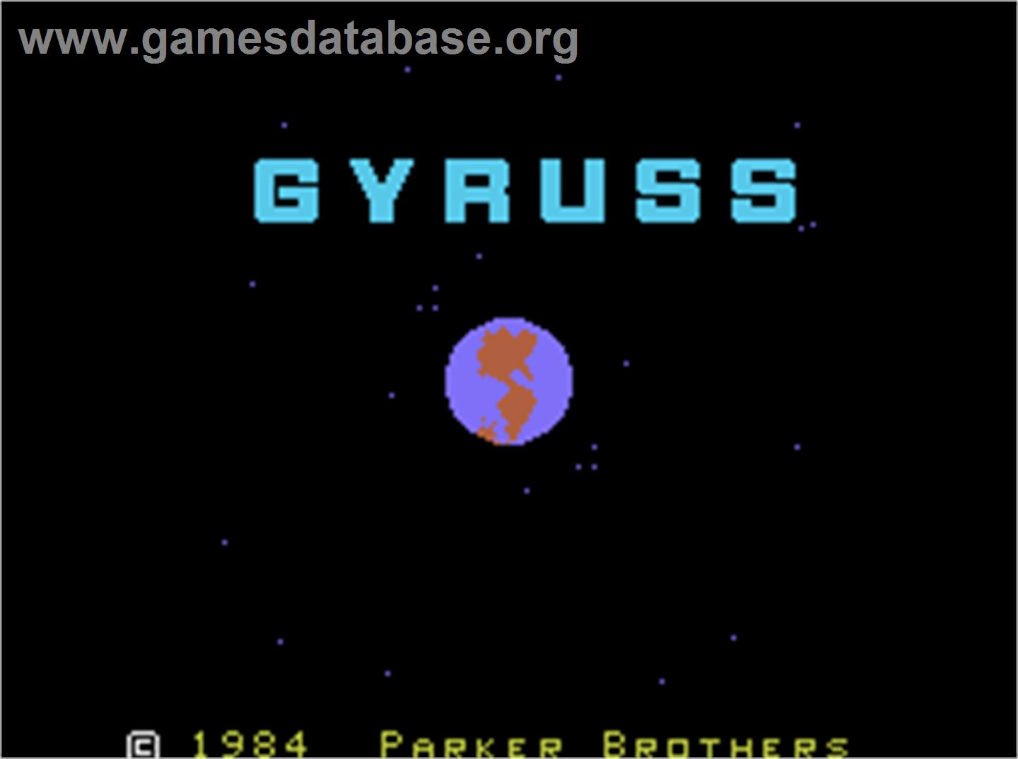 Gyruss - Coleco Vision - Artwork - Title Screen