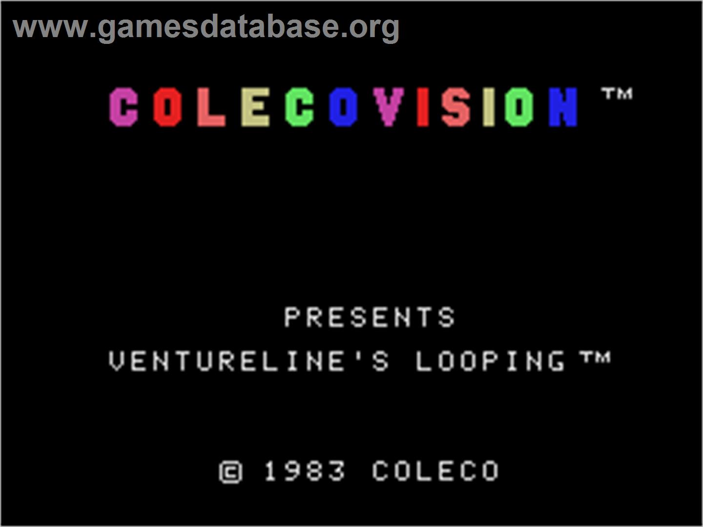 Looping - Coleco Vision - Artwork - Title Screen