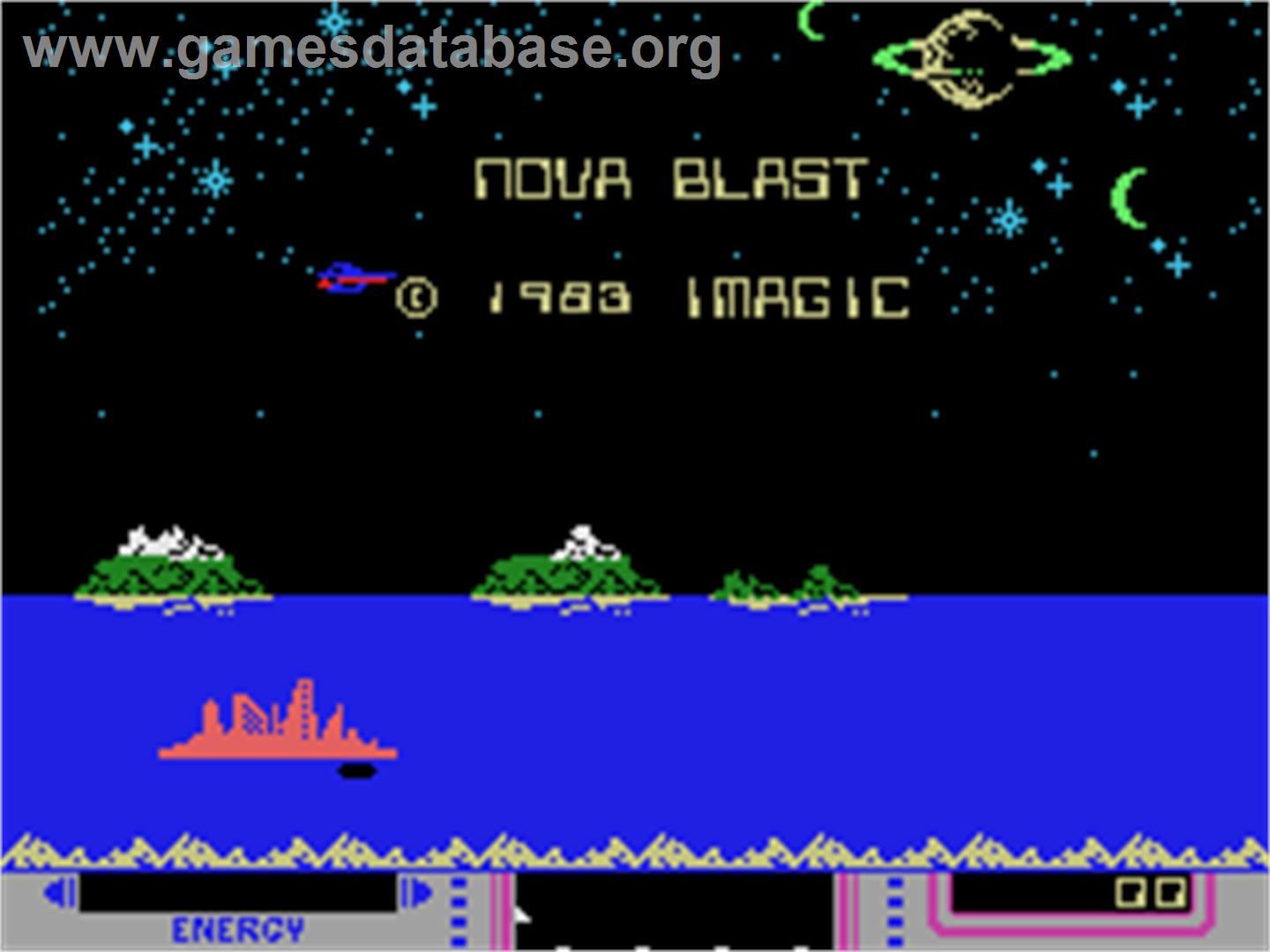 Nova Blast - Coleco Vision - Artwork - Title Screen
