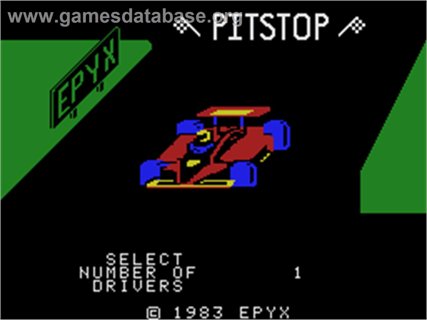Pitstop - Coleco Vision - Artwork - Title Screen