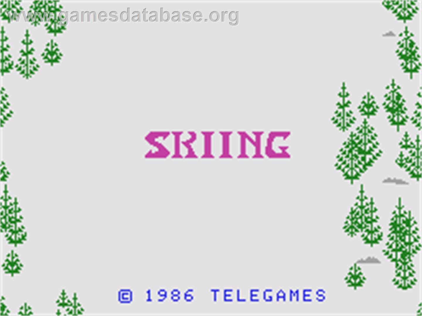 Skiing - Coleco Vision - Artwork - Title Screen