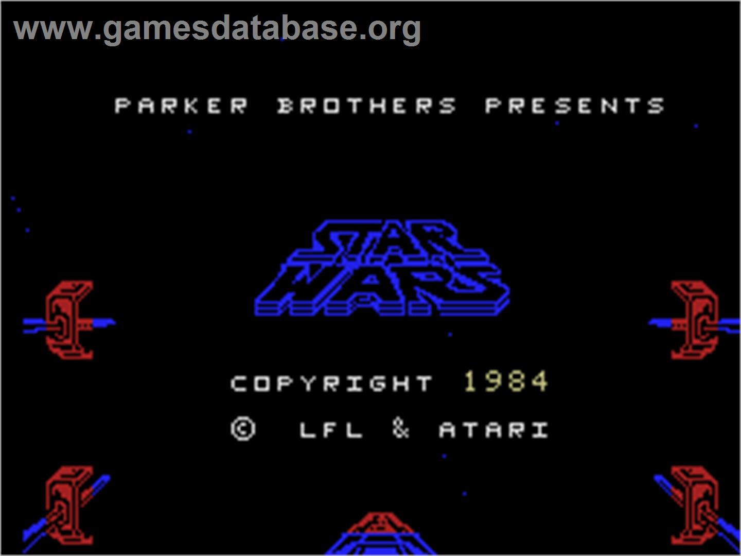 Star Wars Arcade - Coleco Vision - Artwork - Title Screen