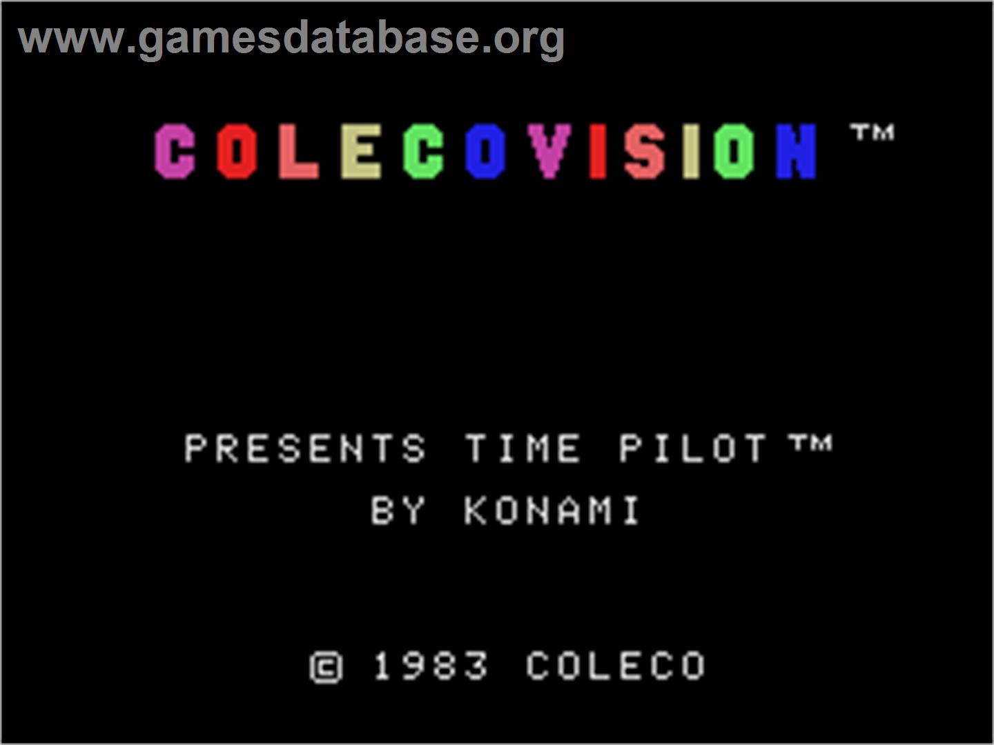 Time Pilot - Coleco Vision - Artwork - Title Screen