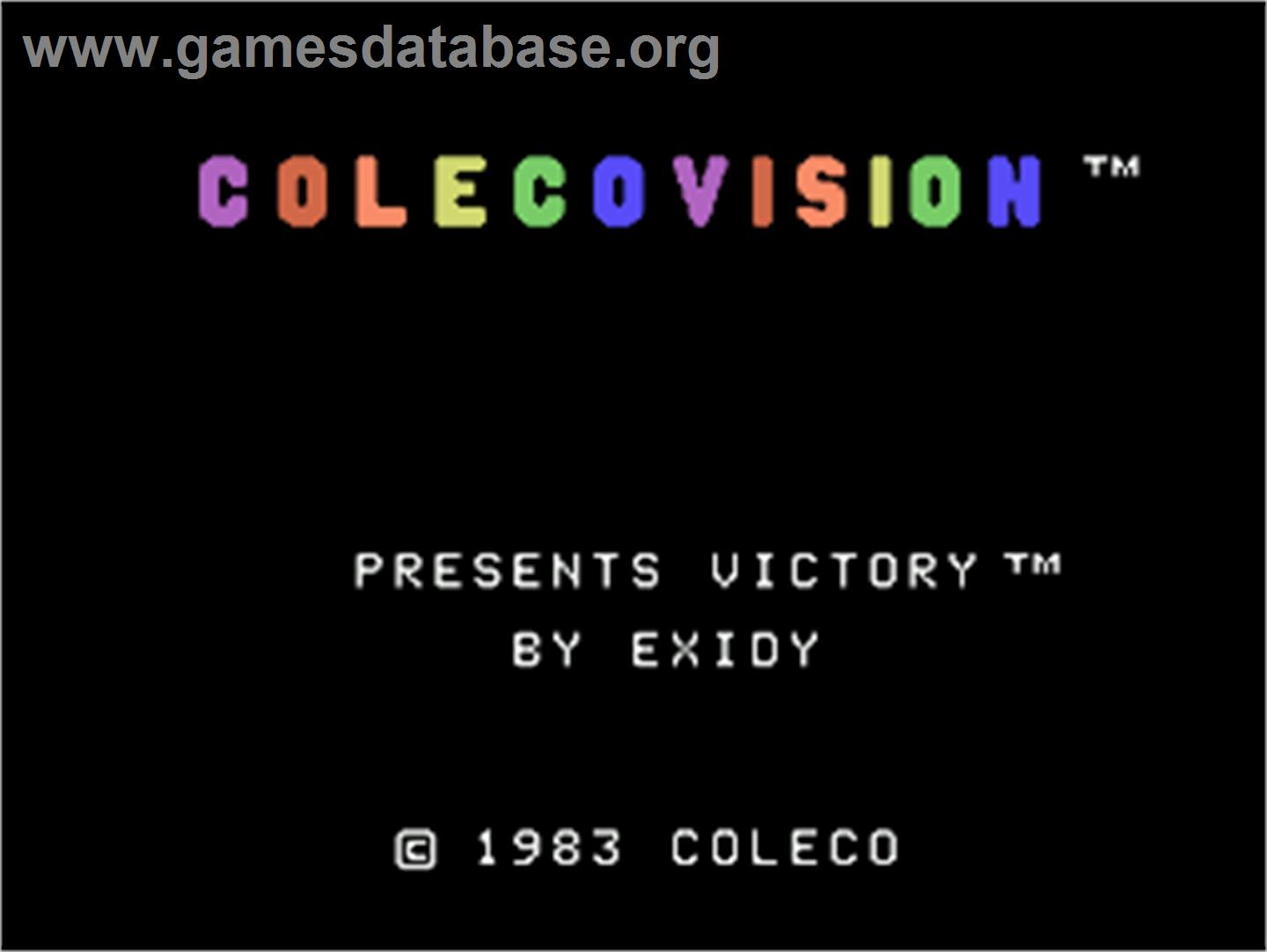 Victory - Coleco Vision - Artwork - Title Screen