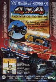 Advert for 4x4 Off-Road Racing on the Amstrad CPC.