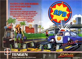 Advert for APB on the Commodore 64.