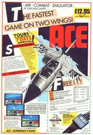 Advert for Ace 2: The Ultimate Head to Head Conflict on the Commodore 64.