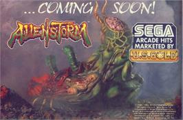 Advert for Alien Storm on the Commodore 64.