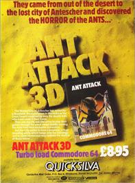 Advert for Ant Attack on the Commodore 64.