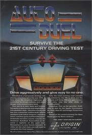 Advert for Autoduel on the Microsoft DOS.