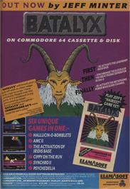 Advert for Batalyx on the Commodore 64.