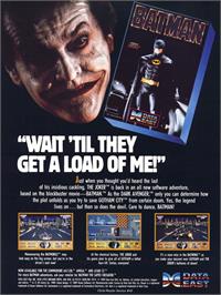 Advert for Batman: The Caped Crusader on the Commodore 64.