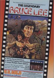 Advert for Bruce Lee on the Atari 8-bit.