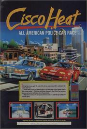 Advert for Cisco Heat: All American Police Car Race on the Commodore 64.