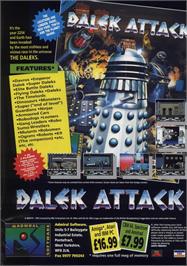 Advert for Dalek Attack on the Commodore Amiga.