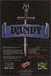 Advert for Dandy on the Commodore 64.