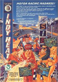 Advert for Danny Sullivan's Indy Heat on the Commodore 64.