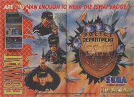 Advert for E-SWAT: Cyber Police on the Commodore Amiga.