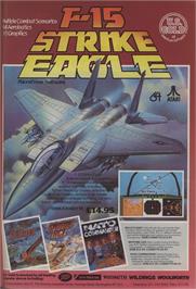 Advert for F-15 Strike Eagle on the Commodore 64.