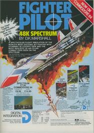 Advert for Fighter Pilot on the Commodore 64.