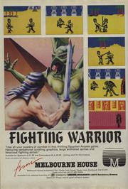 Advert for Fighting Warrior on the Amstrad CPC.