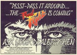 Advert for Final Fight on the Commodore 64.
