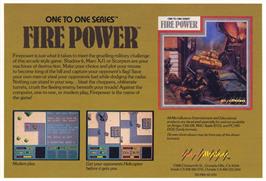 Advert for Fire Power on the Microsoft DOS.