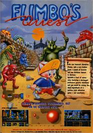 Advert for Flimbo's Quest on the Commodore 64.