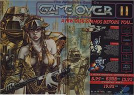 Advert for Game Over on the Microsoft DOS.