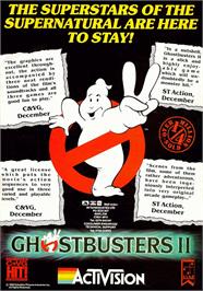 Advert for Ghostbusters on the Commodore 64.