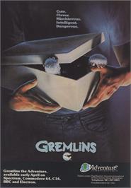 Advert for Gremlins on the Microsoft DOS.
