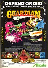 Advert for Guardian on the Atari 2600.