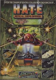 Advert for H.A.T.E. on the Commodore 64.