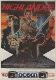 Advert for Highlander on the Commodore 64.