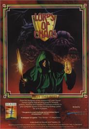Advert for Lords of Chaos on the Commodore 64.