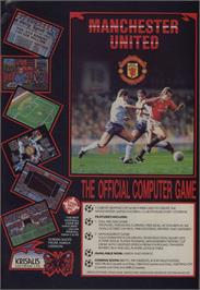 Advert for Manchester United on the Commodore Amiga.