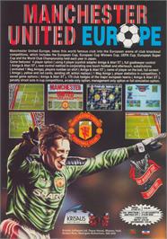 Advert for Manchester United Europe on the Commodore Amiga.