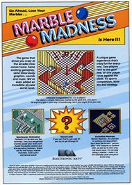 Advert for Marble Madness on the Commodore 64.