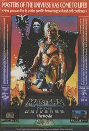 Advert for Masters of the Universe: The Arcade Game on the MSX.