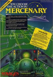 Advert for Mercenary on the Atari 8-bit.